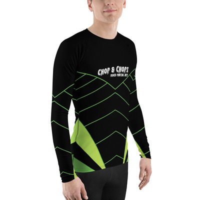 Neon web men's rash guard