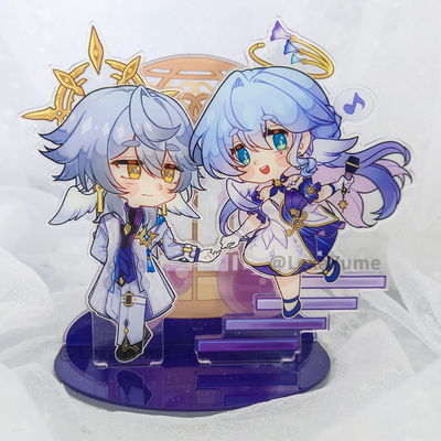 [pre-order] honkai star rail - sunday and robin standee