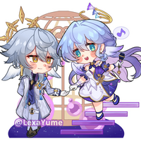 [PRE-ORDER] Honkai Star Rail - Sunday and Robin standee - Thumbnail 1