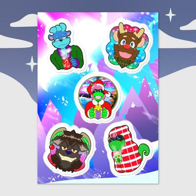 Holiday 2024 sticker sheet b