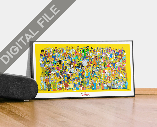The Simpsons digital poster - high quality image ready to print