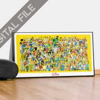 The Simpsons digital poster - high quality image ready to print