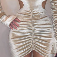 Temperament Fashion Sexy Long sleeved Dress - Thumbnail 2