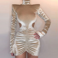 Temperament Fashion Sexy Long sleeved Dress - Thumbnail 3