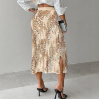 Solid Color Temperament Elegant Bead Skirt - Thumbnail 2