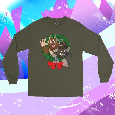 [Front only] Chestnut and Krump Holiday Shirt 2024