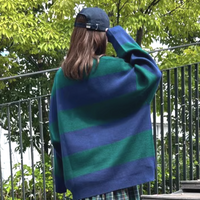 *Free Shipping*HARAJUKU STRIPE KNITTED SWEATER - Thumbnail 4