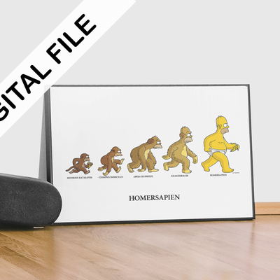 The simpsons serie poster homer sapien - very high quality - digital format