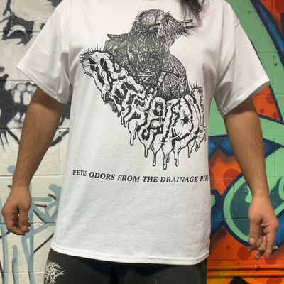 Secretion - "fetid odors from the drainage pipe" t-shirt