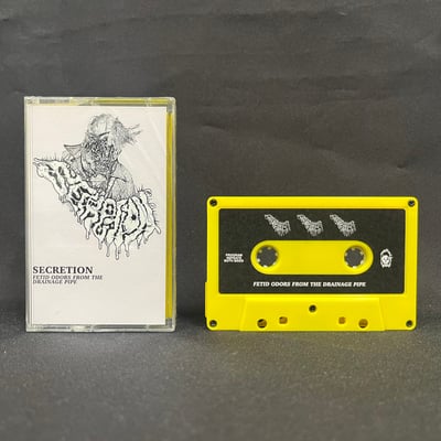 Secretion - "fetid odors from the drainage pipe" tape