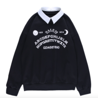 OUIJA BOARD SWEATSHIRT with removable collar - Thumbnail 2