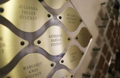 Family Donor Tree Grove of Gratitude- Captain Kimberly Hampton Memorial Library personalized leaf 