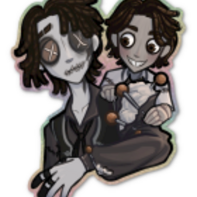 Matthias & louis large die cut sticker 1 glitter