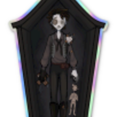 Matthias large die cut sticker 5 holo