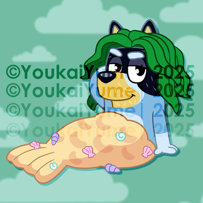 Bandit mermaid keychain