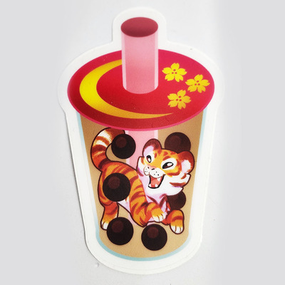 Tiger boba sticker - Thumbnail 4
