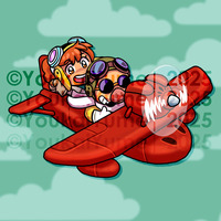 Flying Porco Keychain - Thumbnail 1