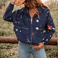 Cosmic Planet Windbreaker Jacket - Thumbnail 2