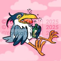 How do you Live Heron Sticker - Thumbnail 2