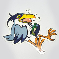 How do you Live Heron Sticker - Thumbnail 1