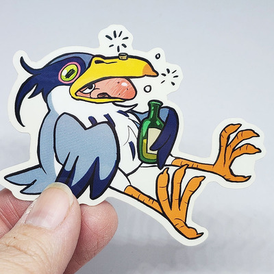 How do you Live Heron Sticker