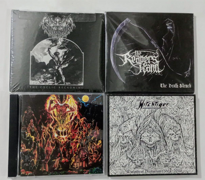 SUFFERING HOUR, THE REAPERS HAND, BLASPHEMANIAC, WITCHTIGER Cds