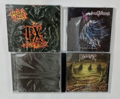 INFESTED BLOOD, KAAL AKUMA, KNELT ROTE, MORBIFIC Cds