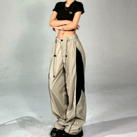 Stunning Punk Hippie Contrast Color Patchwork Wide-leg Pants Rave Futuristic Amazing - Thumbnail 9