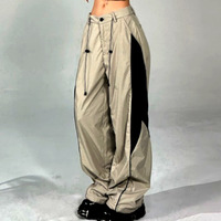 Stunning Punk Hippie Contrast Color Patchwork Wide-leg Pants Rave Futuristic Amazing - Thumbnail 8