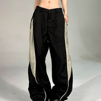 Stunning Punk Hippie Contrast Color Patchwork Wide-leg Pants Rave Futuristic Amazing - Thumbnail 1