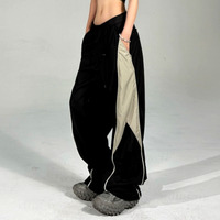 Stunning Punk Hippie Contrast Color Patchwork Wide-leg Pants Rave Futuristic Amazing - Thumbnail 2