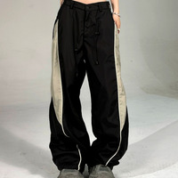Stunning Punk Hippie Contrast Color Patchwork Wide-leg Pants Rave Futuristic Amazing - Thumbnail 3