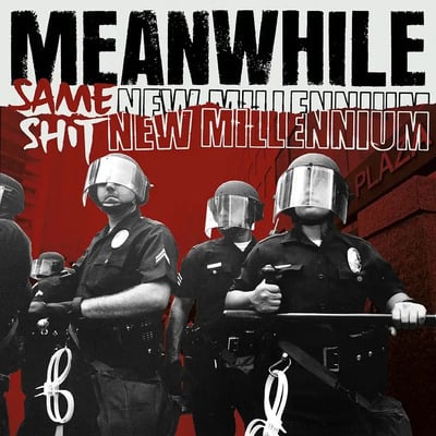 Meanwhile - "same shit, new millennium" lp  (transparent red vinyl)