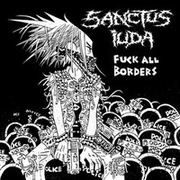 DISAFFECT / SANCTUS IUDA "Fuck All Borders" Split LP (Black and red vinyl) - Thumbnail 1
