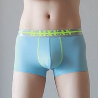 5PK Multi-colors Men's sexy underwear ice silk pouch boxer briefs underpants 5018PJ - Thumbnail 7