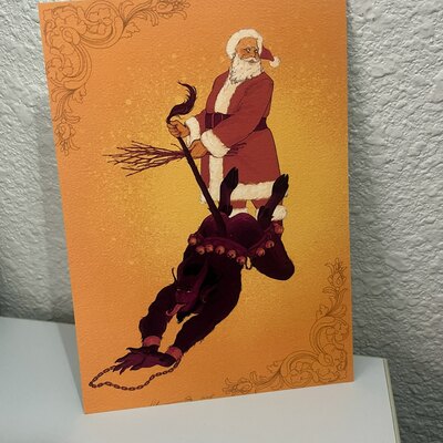 Submissive krampus print/postcard