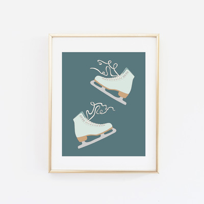 Ice skates 2 print
