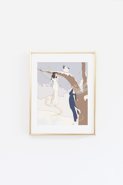 Winter Fairies Print (Winter Tones)