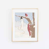 Winter Fairies Print (Christmas Tones) - Thumbnail 1