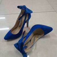 Women High Heels Sandals with Bow  - Thumbnail 6