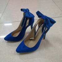 Women High Heels Sandals with Bow  - Thumbnail 7