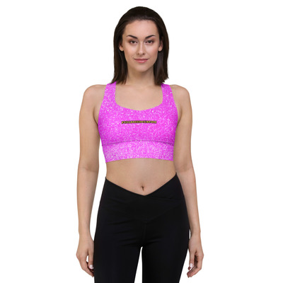 Fullbreedcustom  print recycled longline sports bra