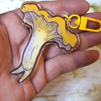 Yellow Chanterelle or Purple Pair mushy-Butt keychains (sold separately)  - Thumbnail 4