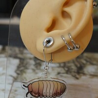 Rubber Duck Isopod Earrings - Thumbnail 1