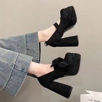 White high heels Fashion Pumps Shoes With Bow - Thumbnail 2