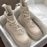 Fashion Lace up versatile short boots - Thumbnail 2