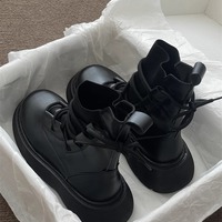 Fashion Lace up versatile short boots - Thumbnail 3