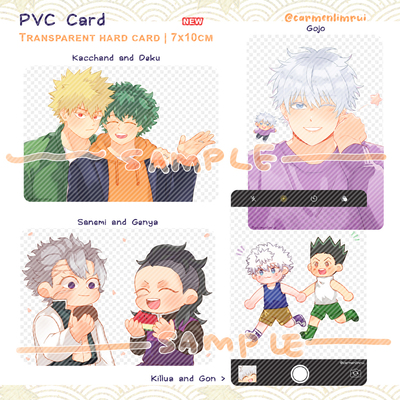 Transparent PVC card