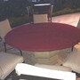 Felt Poker Table cover - Custom Made to order. Fits 72" lifetime round table - by Playezze - free ship-2