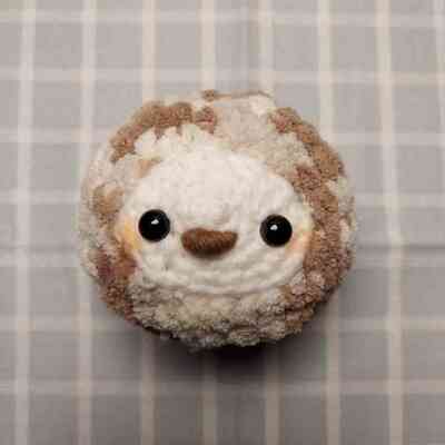 Round MOCHA OWL Plushie